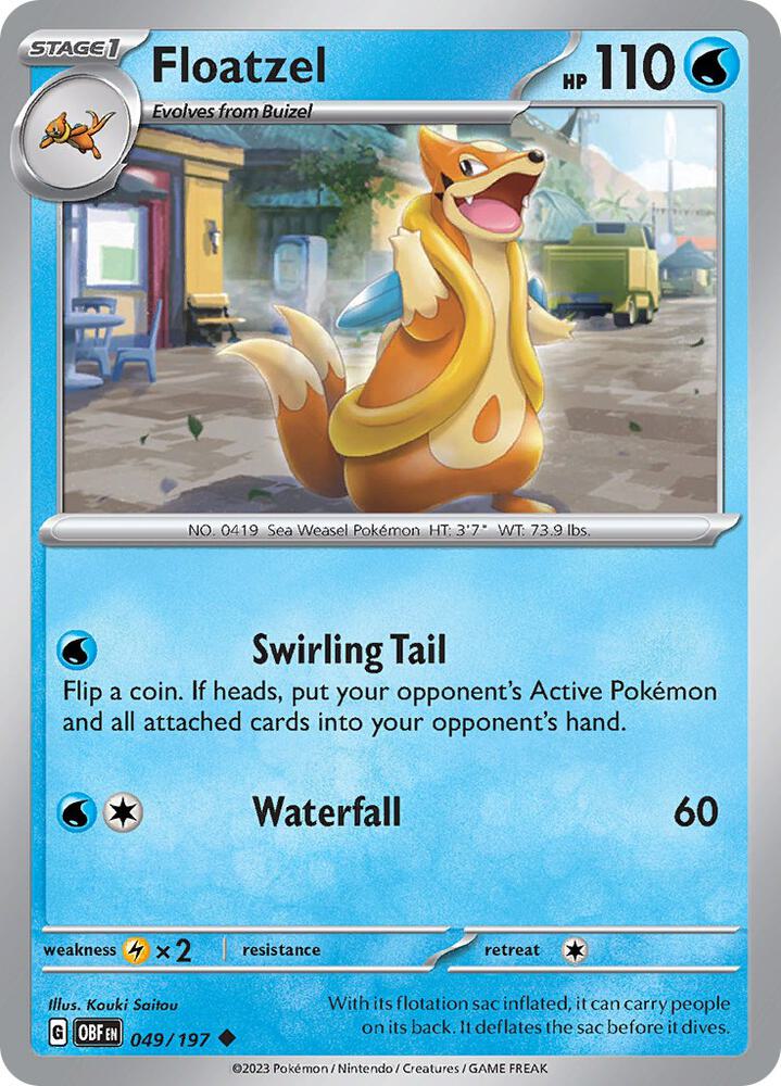 Floatzel [SV03: Obsidian Flames] 049/197