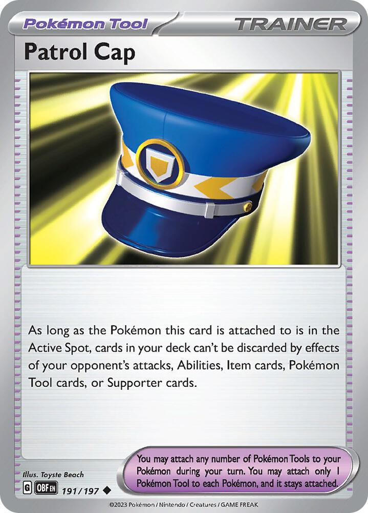 Patrol Cap [SV03: Obsidian Flames] 191/197