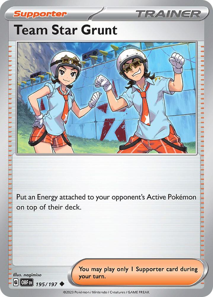 Team Star Grunt [SV03: Obsidian Flames] 195/197