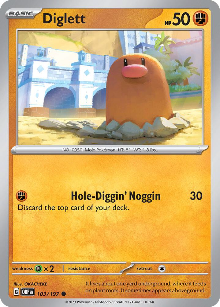 Diglett [SV03: Obsidian Flames] 103/197