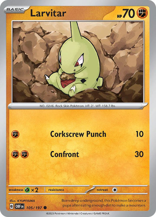 Larvitar [SV03: Obsidian Flames] 105/197