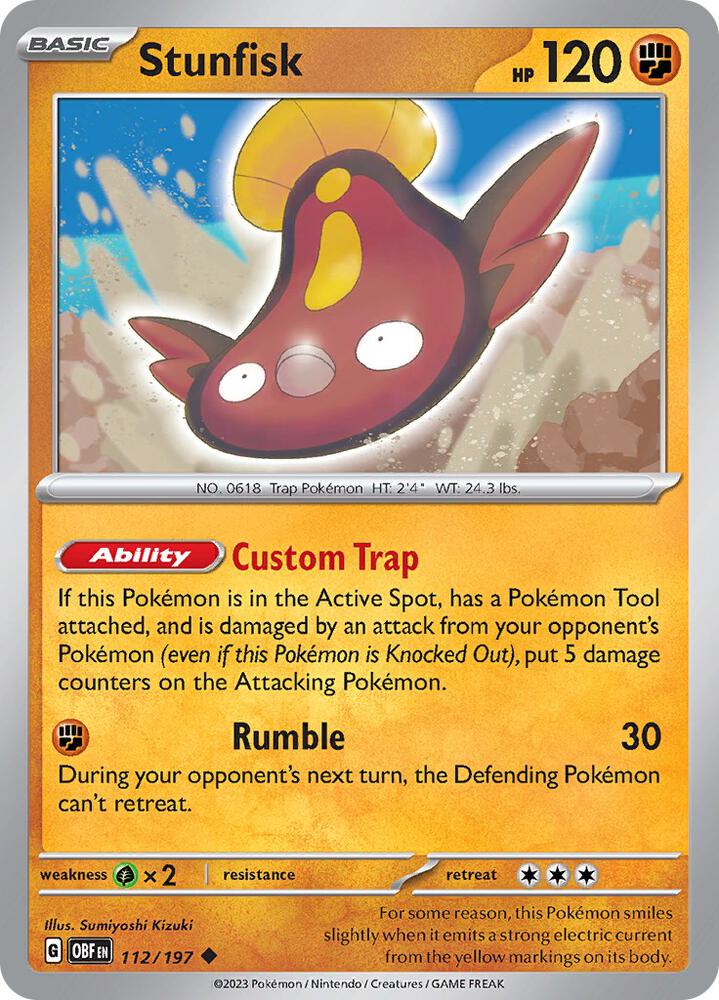 Stunfisk [SV03: Obsidian Flames] 112/197