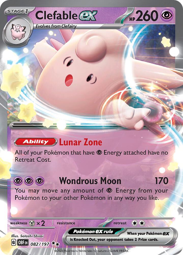 Clefable ex [SV03: Obsidian Flames] 082/197