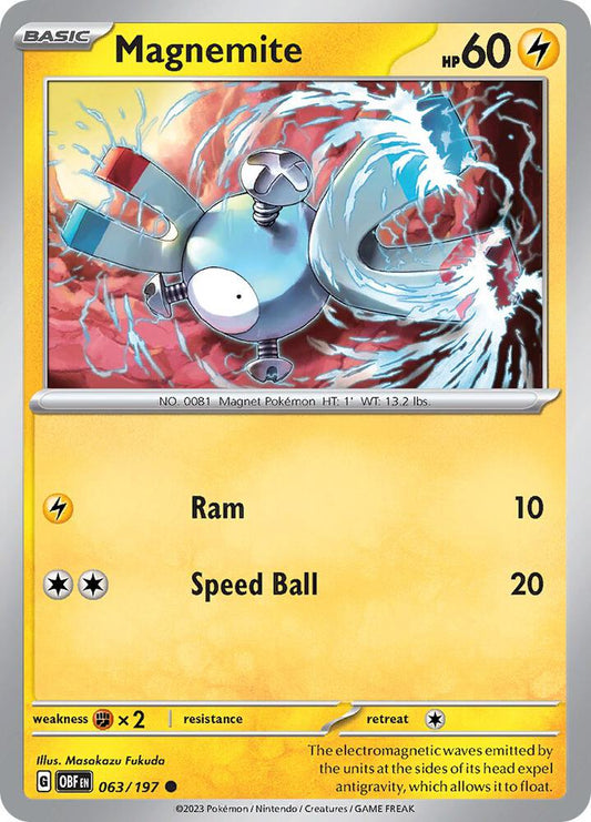 Magnemite [SV03: Obsidian Flames] 063/197