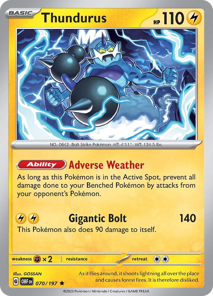 Thundurus [SV03: Obsidian Flames] 070/197