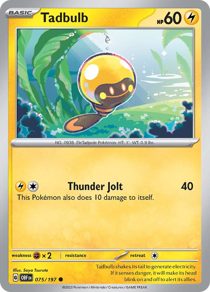Tadbulb 075/197 [SV03: Obsidian Flames] 075/197