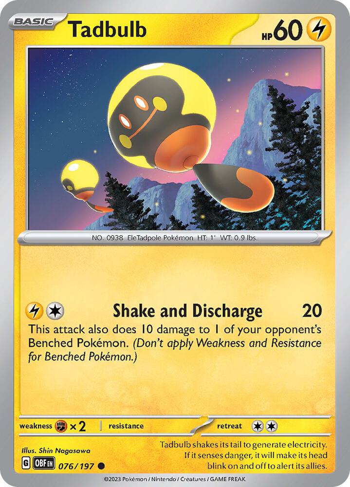 Tadbulb 076/197 [SV03: Obsidian Flames] 076/197