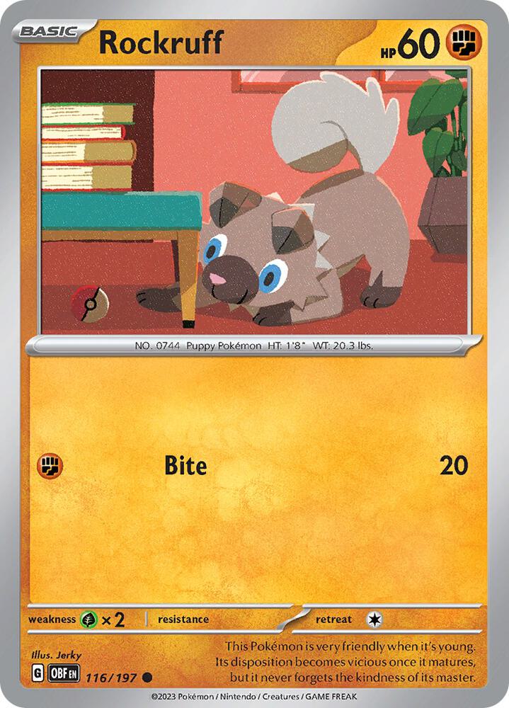 Rockruff [SV03: Obsidian Flames] 116/197