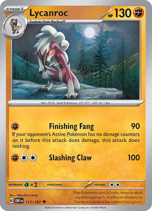 Lycanroc [SV03: Obsidian Flames] 117/197