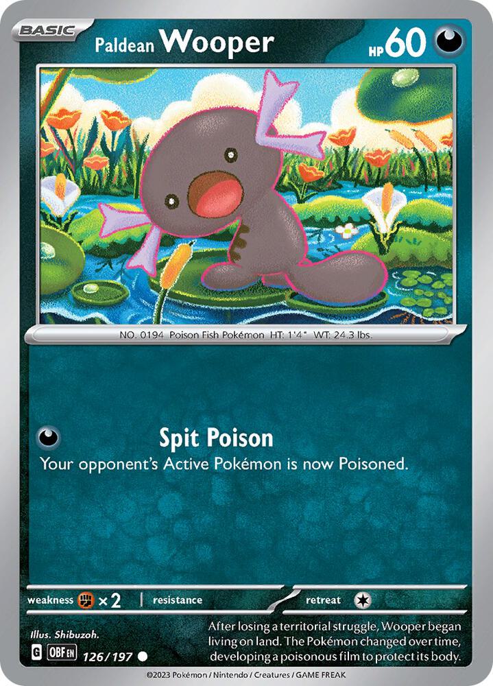Paldean Wooper - 126/197 [SV03: Obsidian Flames] 126/197