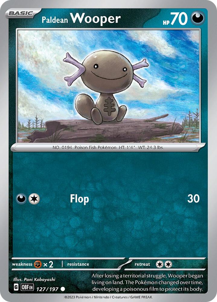 Paldean Wooper - 127/197 [SV03: Obsidian Flames] 127/197