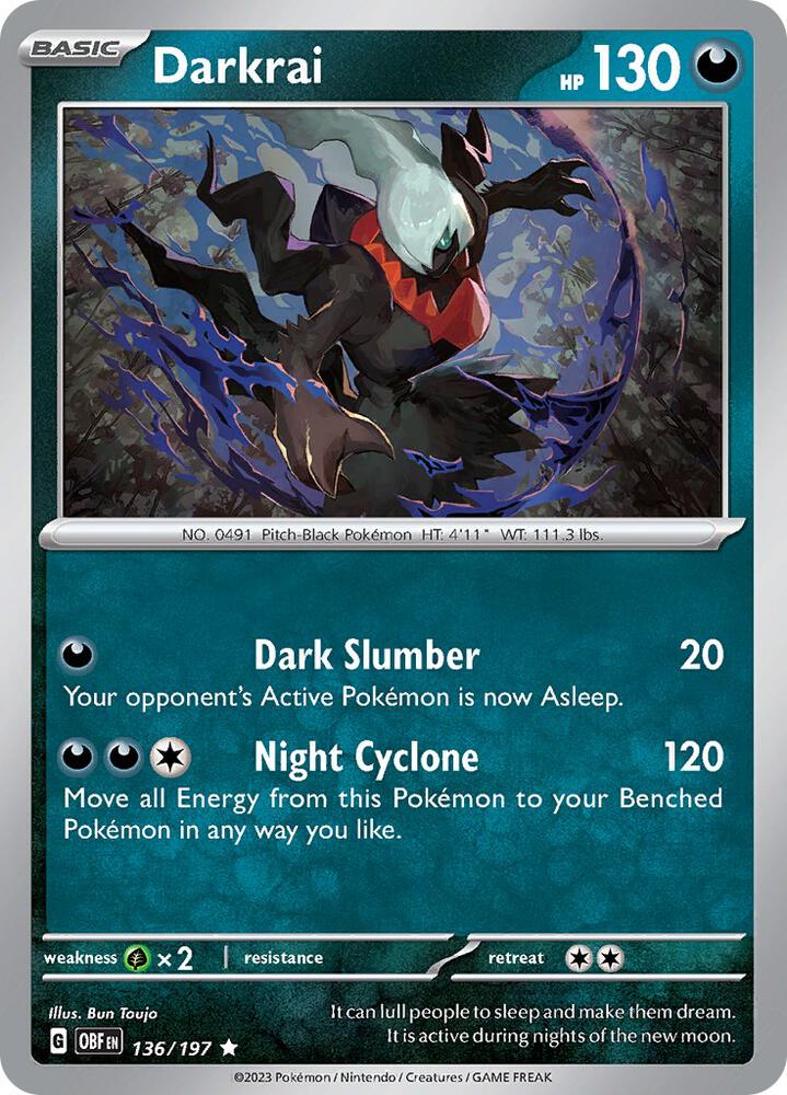 Darkrai [SV03: Obsidian Flames] 136/197