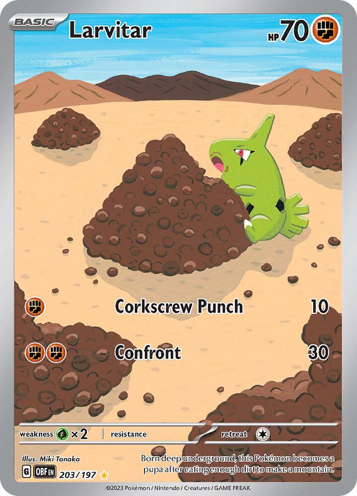 Larvitar - 203/197 [SV03: Obsidian Flames] 203/197