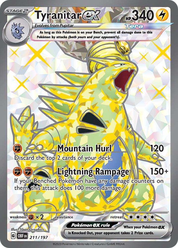 Tyranitar ex - 211/197 [SV03: Obsidian Flames] 211/197