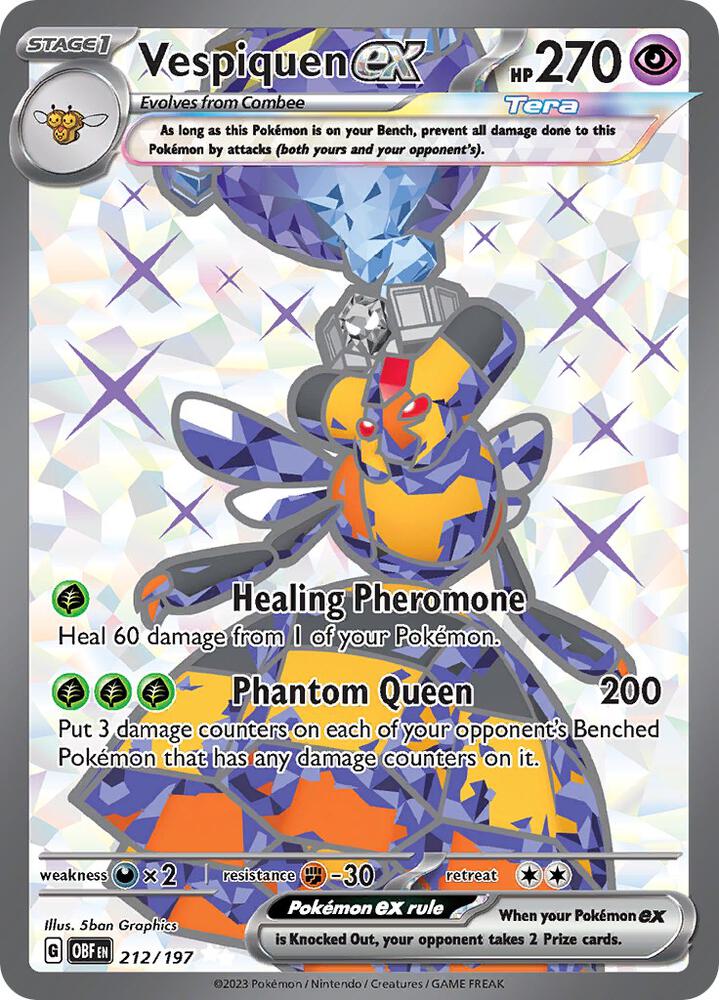 Vespiquen ex - 212/197 [SV03: Obsidian Flames] 212/197