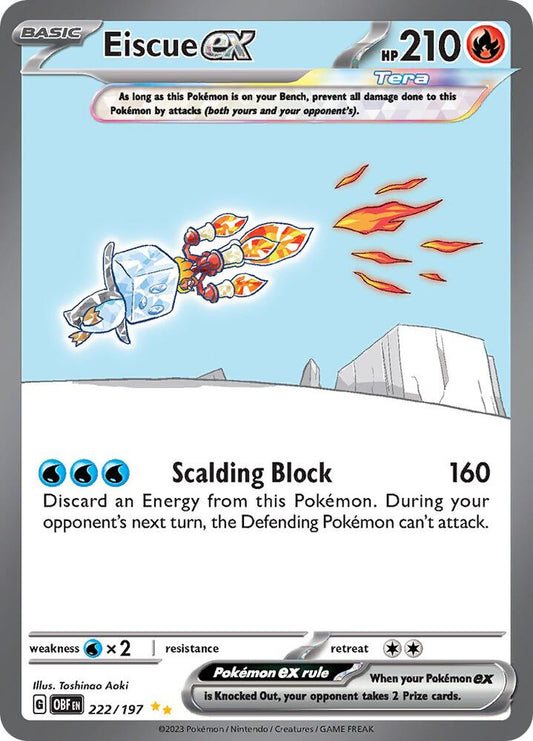Eiscue ex - 222/197 [SV03: Obsidian Flames] 222/197