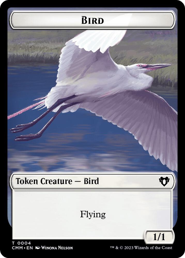 Bird // Satyr Double-Sided Token [Commander Masters] 4 // 29