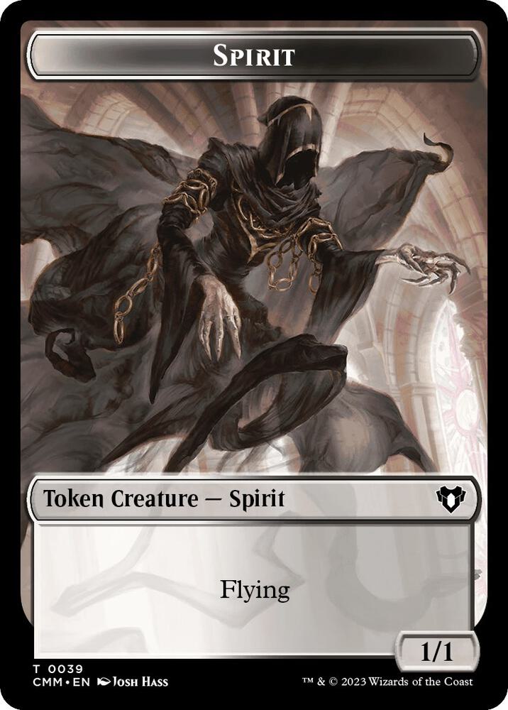 Spirit (0039) // Stoneforged Blade Double-Sided Token [Commander Masters] 39 // 46