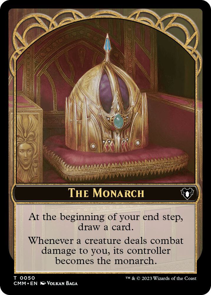 The Monarch // Drake Double-Sided Token [Commander Masters] 50 // 12