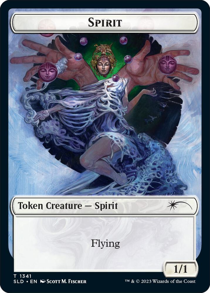 Spirit (SLD) // Ajani's Pridemate Double-sided Token [Secret Lair Drop Series] 1341 // 1