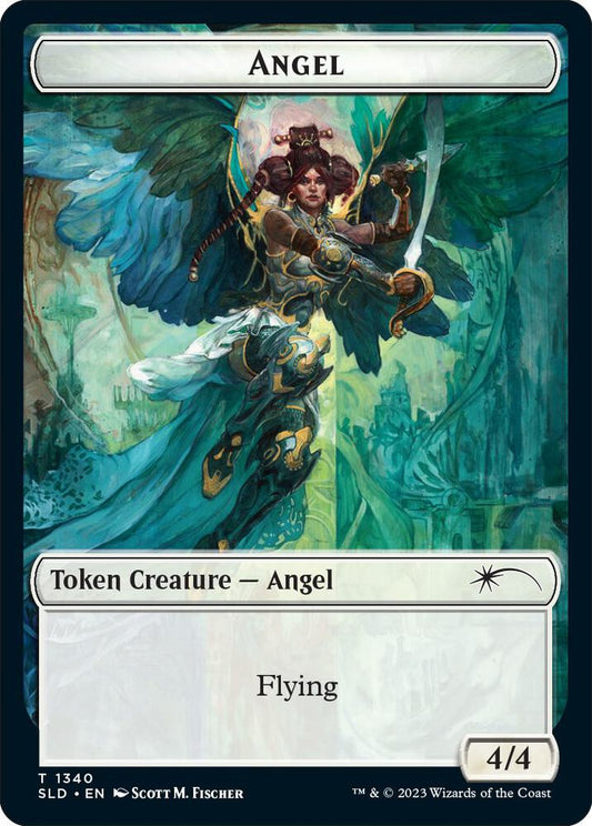 Angel (SLD) // Soldier (GRN) Double-sided Token [Secret Lair Drop Series] 1340 // 2