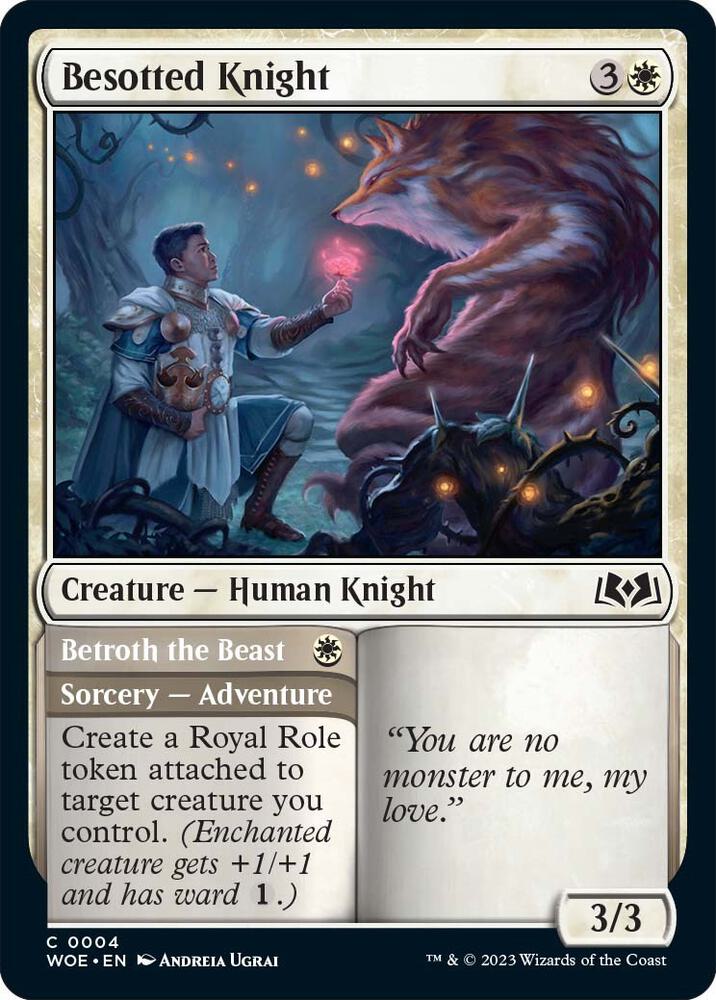 Besotted Knight [Wilds of Eldraine] 4