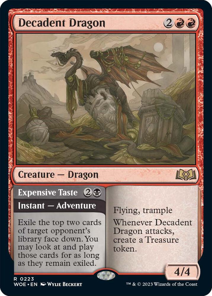 Decadent Dragon [Wilds of Eldraine] 223