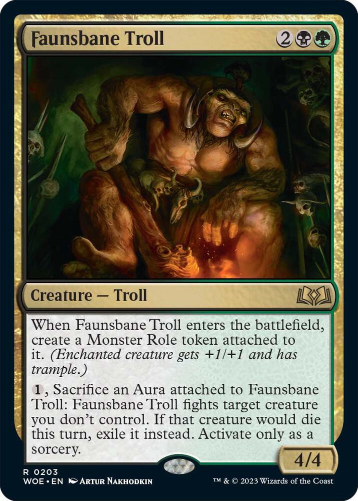 Faunsbane Troll [Wilds of Eldraine] 203