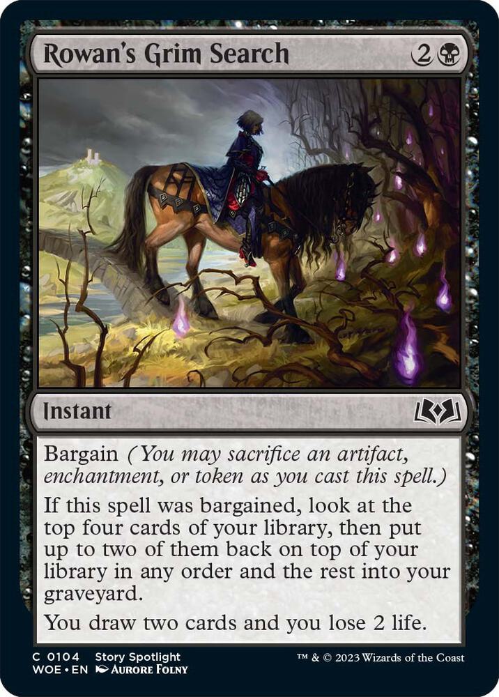 Rowan's Grim Search [Wilds of Eldraine] 104