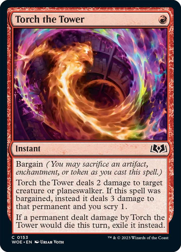 Torch the Tower [Wilds of Eldraine] 153