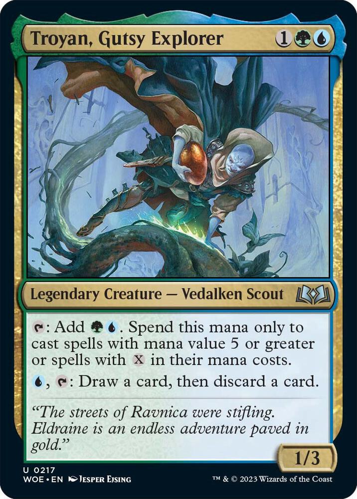 Troyan, Gutsy Explorer [Wilds of Eldraine] 217