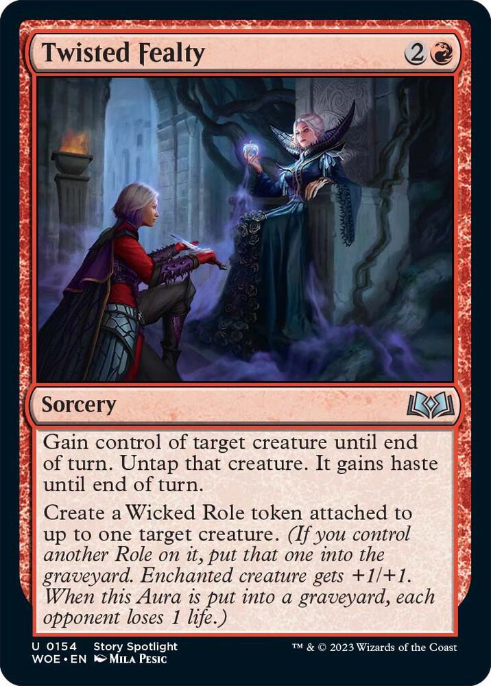 Twisted Fealty [Wilds of Eldraine] 154