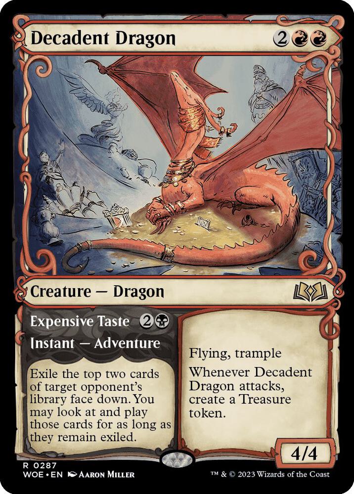 Decadent Dragon (Showcase) [Wilds of Eldraine] 287