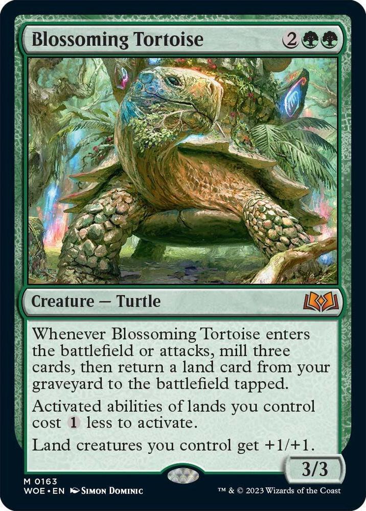 Blossoming Tortoise [Wilds of Eldraine] 163