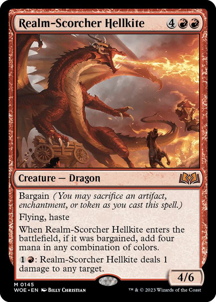 Realm-Scorcher Hellkite [Wilds of Eldraine] 145