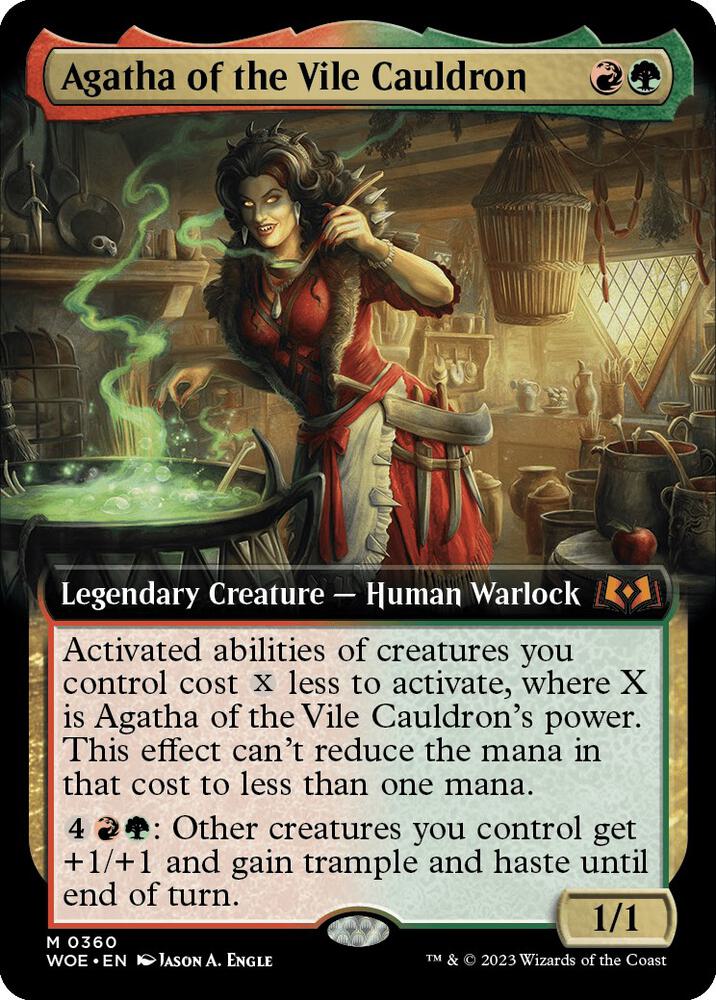 Agatha of the Vile Cauldron (Extended Art) [Wilds of Eldraine] 360