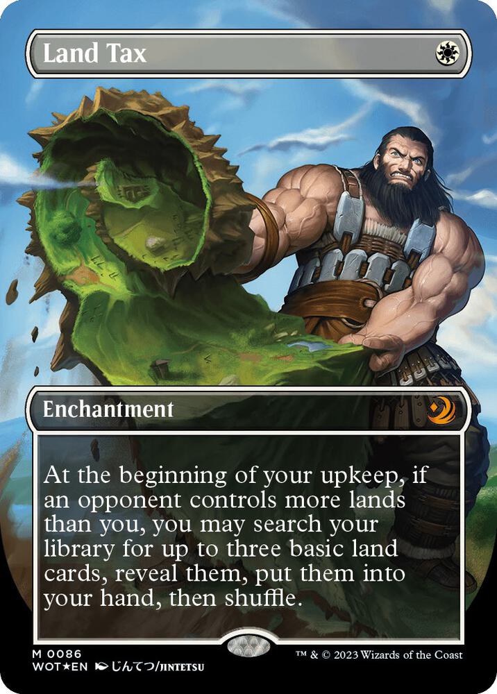 Land Tax (Anime Borderless) (Confetti Foil) [Wilds of Eldraine: Enchanting Tales] 86