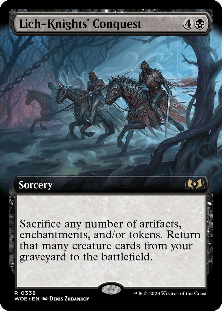 Lich-Knights' Conquest (Extended Art) [Wilds of Eldraine] 338