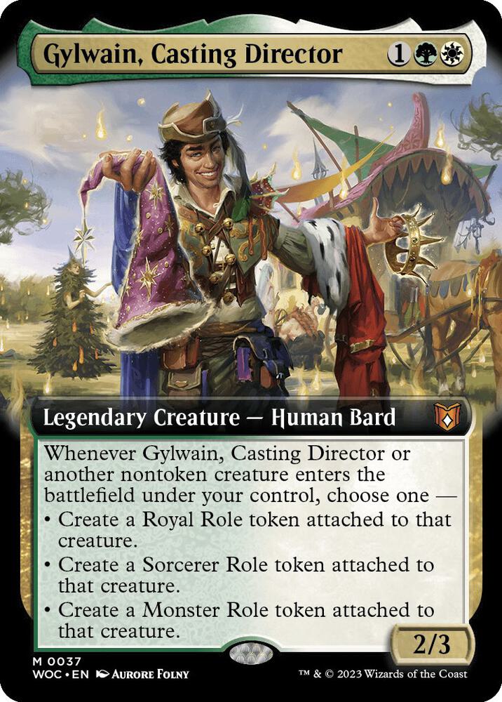 Gylwain, Casting Director (Extended Art) [Commander: Wilds of Eldraine] 37
