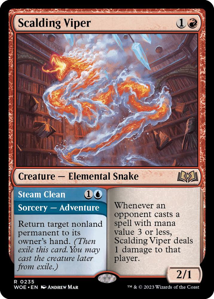 Scalding Viper [Wilds of Eldraine] 235