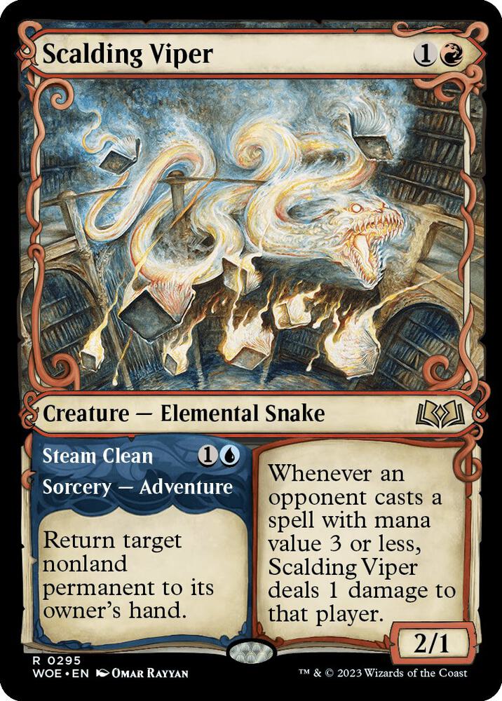 Scalding Viper (Showcase) [Wilds of Eldraine] 295