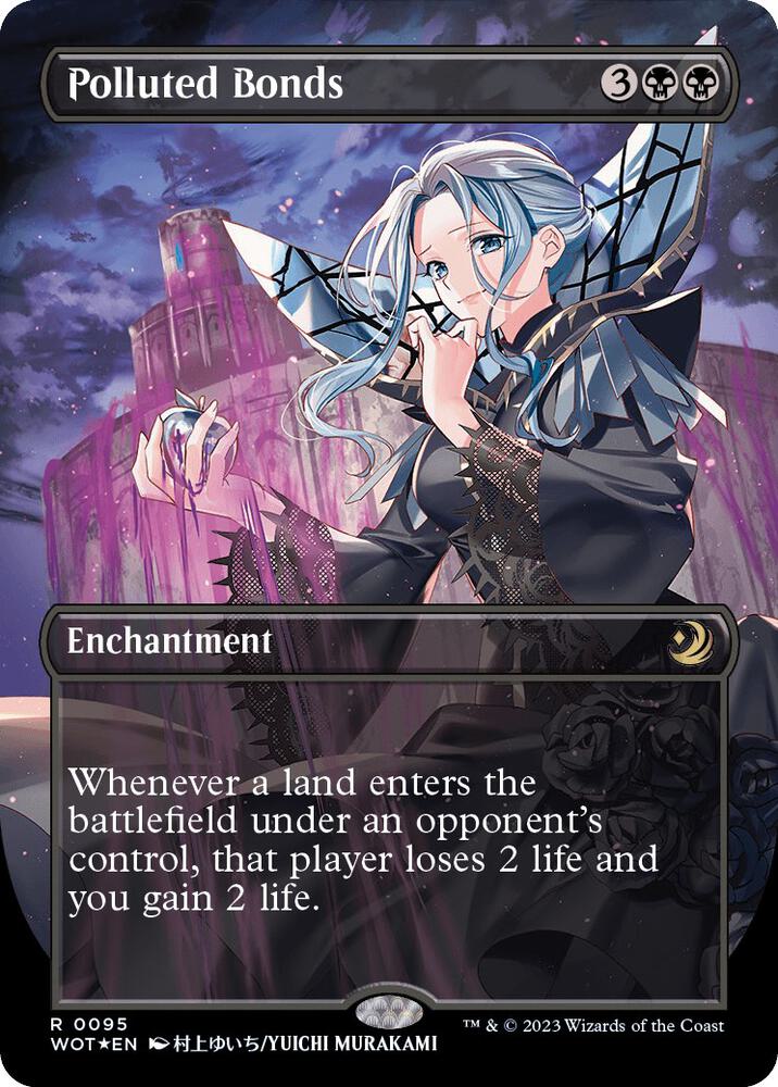 Polluted Bonds (Anime Borderless) (Confetti Foil) [Wilds of Eldraine: Enchanting Tales] 95