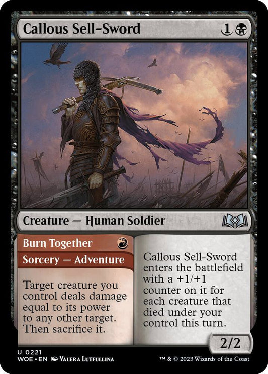 Callous Sell-Sword [Wilds of Eldraine] 221