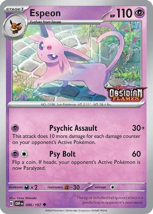 Espeon (Best Buy Exclusive) [Miscellaneous Cards & Products] 086/197