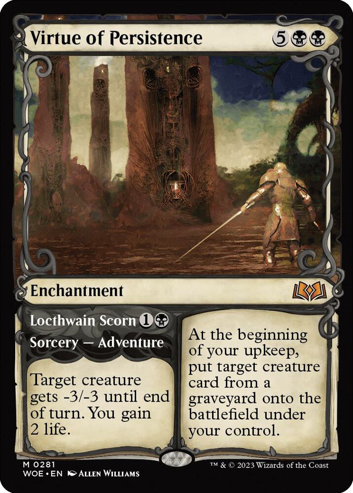 Virtue of Persistence (Showcase) [Wilds of Eldraine] 281