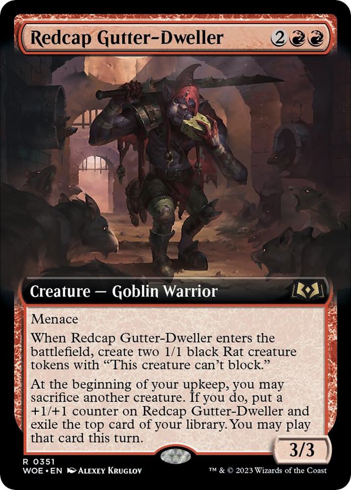 Redcap Gutter-Dweller (Extended Art) [Wilds of Eldraine] 351