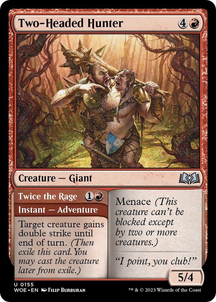 Two-Headed Hunter [Wilds of Eldraine] 155