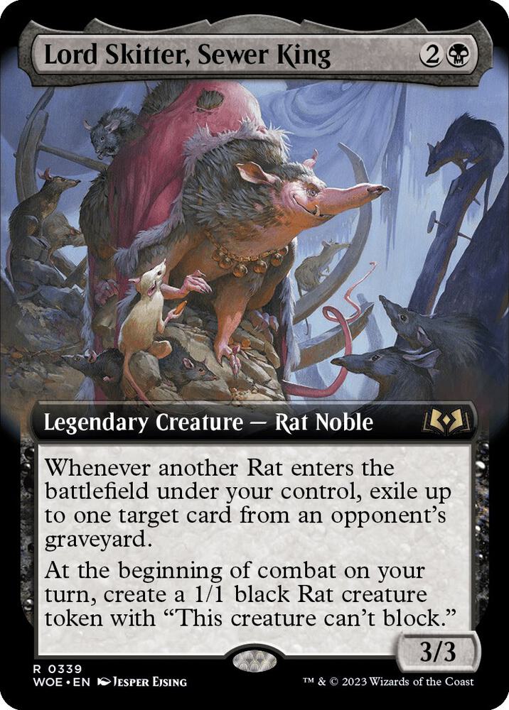 Lord Skitter, Sewer King (Extended Art) [Wilds of Eldraine] 339