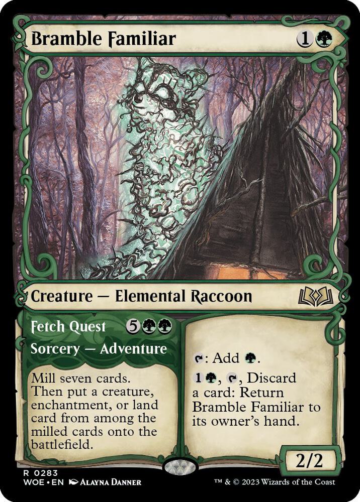 Bramble Familiar (Showcase) [Wilds of Eldraine] 283