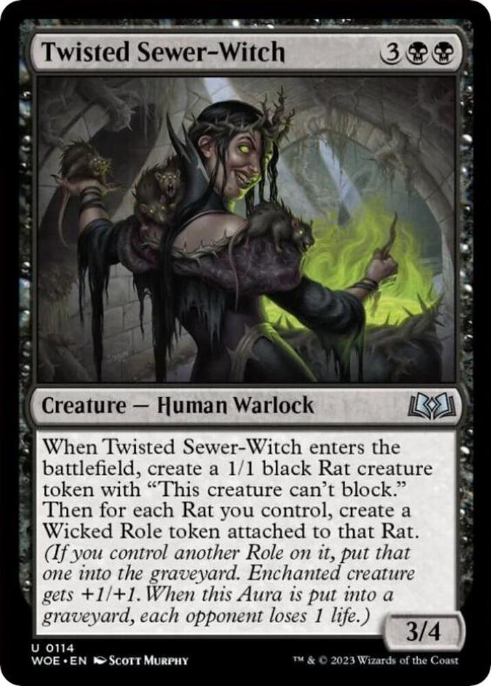 Twisted Sewer-Witch [Wilds of Eldraine] 114